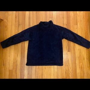 Fuzzy navy sweater